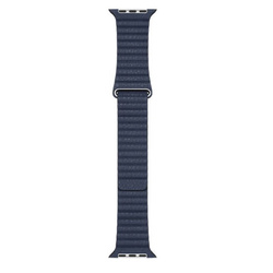 Apple Leather Loop strap size L for Watch 1/ 2/ 3/ 4/ 5/ 6/ 7 Series 42/ 44/ 45mm - blue (Diver Blue)