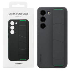 Samsung Galaxy S23 Silicone Grip Phone Case - black