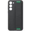 Case with strap for Samsung Galaxy S23 Plus phone Silicone Grip Case - black