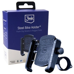 Uchwyt rowerowy na telefon 3mk Steel Bike Holder - czarny