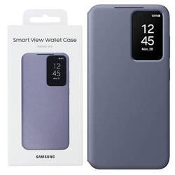 Etui na telefon Samsung Galaxy S24 Smart View Wallet Case - lawendowe (Violet)