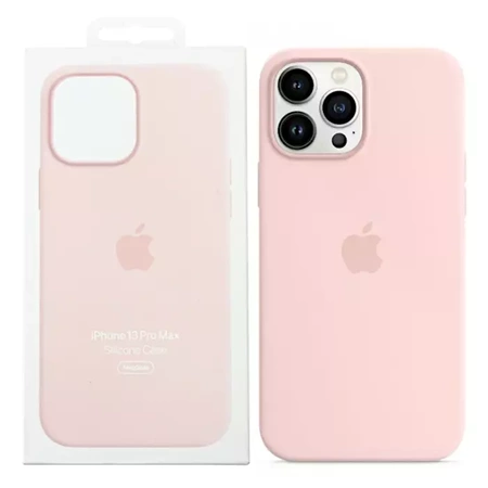 Apple Silicone Case MagSafe for iPhone 13 Pro Max - Pink (Chalk Pink)