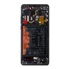 LCD display for Huawei P30 Pro with frame and battery - black