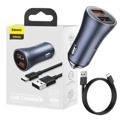 Baseus Golden Contactor Pro 40W car charger - black