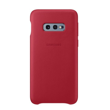 Samsung Galaxy S10e Leather Cover phone case - red