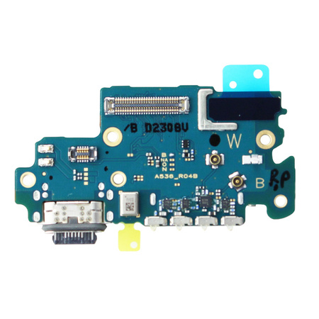 Samsung Galaxy A53 5G board with USB-C charging connector + microphone + SIM card reader