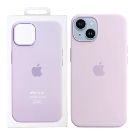 Apple Silicone Case MagSafe for iPhone 14 - Purple (Lilac)