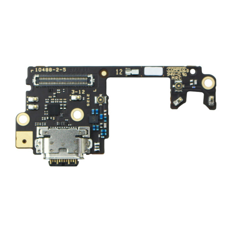 Motorola Edge 20 Pro board with USB-C charging connector and microphone