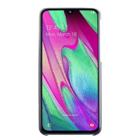 Etui na telefon Samsung Galaxy A40 Gradation Cover - półprzezroczysty czarny