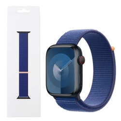 Strap for Apple Watch 42/ 44/ 45/ 49 Ultra/ Ultra 2 Sport Loop - blue (Ocean Blue)