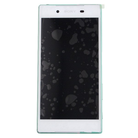 Sony Xperia Z5 LCD display with bezel and headphone connector - white