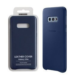 Samsung Galaxy S10e leather case Leather Cover EF-VG970LNEGWW - navy blue