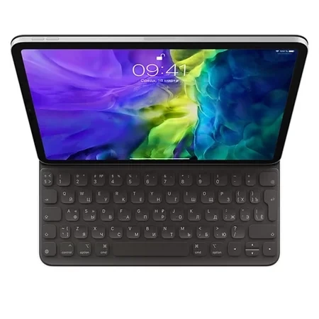 Apple iPad Pro 11" gen keyboard case.1/ 2/ 3/ 4/ Air 4/ 5 Smart Keyboard Folio (Russian layout) - black