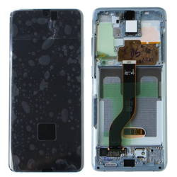 Wyświetlacz LCD do Samsung Galaxy S20 Plus oryginalny - jasnoniebieski (Cloud Blue)