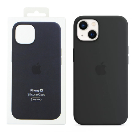 Apple iPhone 13 silicone case MM2A3ZM/A - black (Midnight)