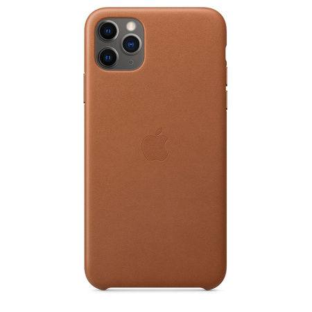 Apple iPhone 11 Pro Max Leather Case MXOD2ZM/A - brown (Saddle Brown)