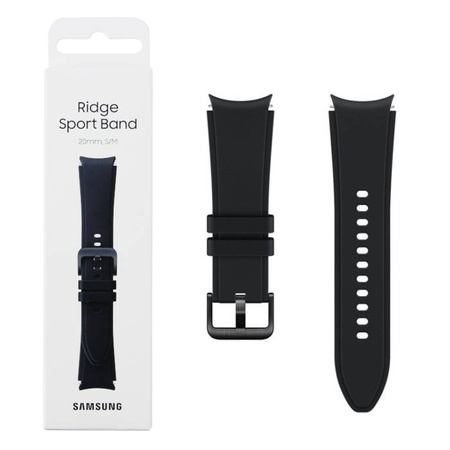 Samsung Galaxy Watch 4/ Watch 4 Classic 20 mm Ridge Sport Band S/M EF-SFR88SBEGEU - black