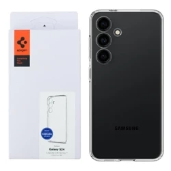 Spigen Liquid Crystal silicone phone case for Samsung Galaxy S24 - transparent