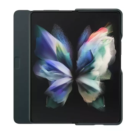 Samsung Leather Flip Cover for Galaxy Z Fold3 5G - green