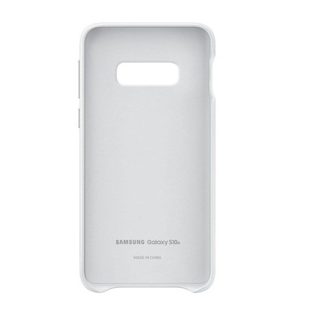 Samsung Galaxy S10e Leather Cover phone case - white