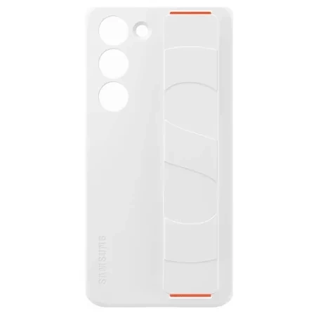 Case with strap for Samsung Galaxy S23 Silicone Grip Case - white