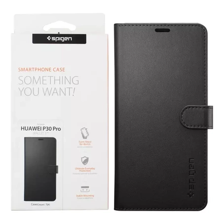 Spigen Wallet S flip case for Huawei P30 Pro - black