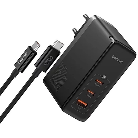 USB-A + 2x USB-C Baseus 3-port Fast Charging GaN5 Pro power charger - 160W