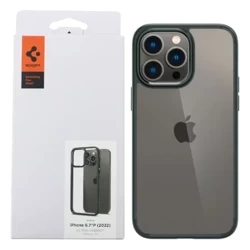 Case for Apple iPhone 14 Pro Max Spigen Ultra Hybrid - transparent with green frame (Abyss Green)