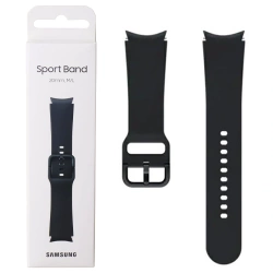 Silicone strap for Samsung Galaxy Watch 4/ 4 Classic/ 5/ 5 Pro/ 6/ 6 Classic Sport Band 20 mm M/L - black