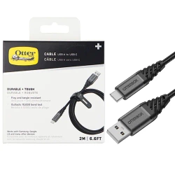 Otterbox USB-A to USB-C cable 2 m - black