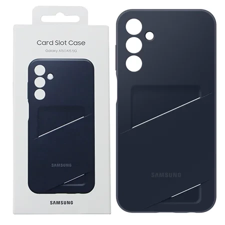 Etui na telefon Samsung Galaxy A15/ 15 5G Card Slot Case - granatowe