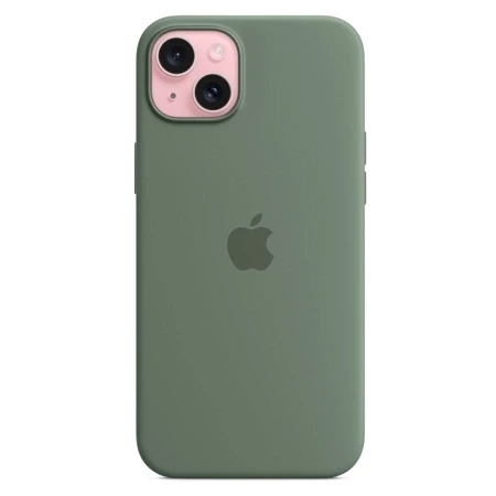 Apple iPhone 15 Plus Silicone Case MagSafe - Green (Cypress)