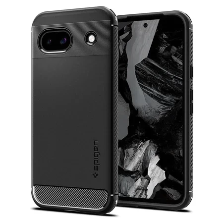 Case for Google Pixel 8a Spigen Rugged Armor - Black (Matte Black)