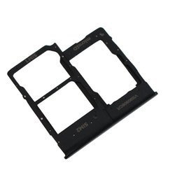 Szufladka kart SIM i karty pamięci micro-SD do Samsung Galaxy A20e oryginalna - czarna