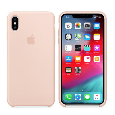 Etui silikonowe Apple iPhone XS Max - piaskowy róż (Pink Sand) [OUTLET]