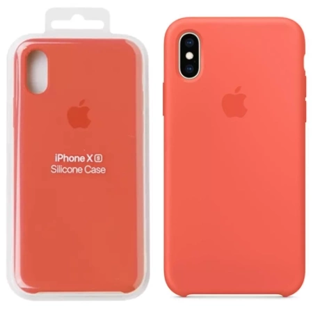 Apple iPhone XS Silicone Case - Nectarine (Nectarine) [OUTLET]  