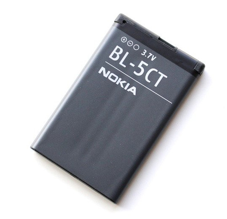 Nokia 3720/ 6730/ C5/ 6303 original BL-5CT battery - 1050 mAh