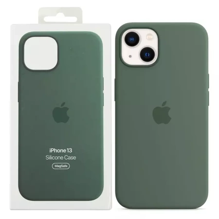 Apple Silicone Case Magsafe for iPhone 13 - Green (Eucalyptus)