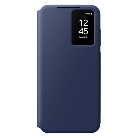 Samsung Galaxy S24 FE View Wallet Phone Case - navy blue