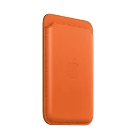 Apple Leather Wallet iPhone MagSafe FindMy - Orange (Orange)