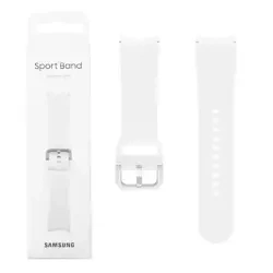 Silicone Samsung Sport Band 20 mm S/M for Galaxy Watch 4/ Watch 4 Classic/ Watch 5/ Watch 5 Pro - white