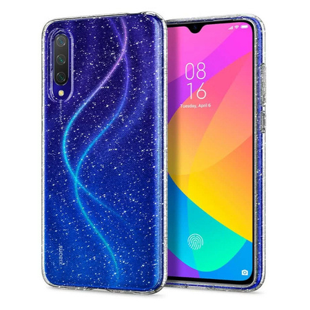 Xiaomi Mi A3 silicone case Spigen Liquid Crystal Glitter S51CS26399 - transparent with glitter