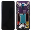 Genuine LCD display with bezel for Oppo Find X - black and purple (Wine Red)