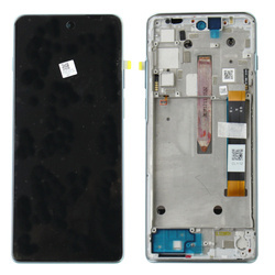 Motorola Moto G200 5G original LCD display with bezel - green