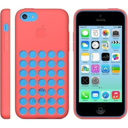 Oryginalne etui Apple iPhone 5c - różowe