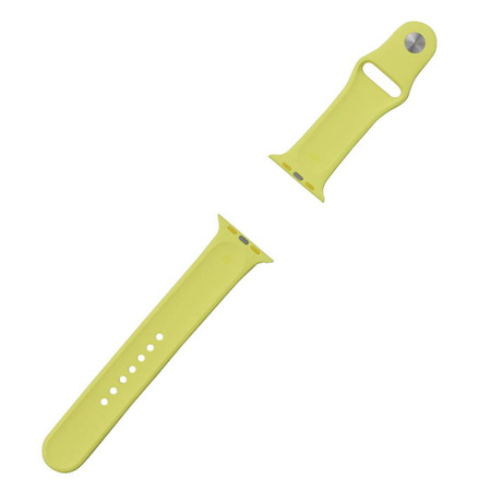 Apple Watch 1/ 2/ 3/ 4/ 5/ 6/ 7 Series 42/ 44/ 45 mm Silicone Sport strap M/L MRGX2AM/A - Lemonade (Lemonade)