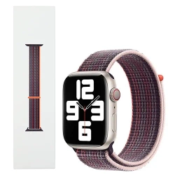 Strap for Apple Watch 42/ 44/ 45/ 49 Ultra/ Ultra 2 Sport Loop - Orange/Pink (Nectarine/ Peony)