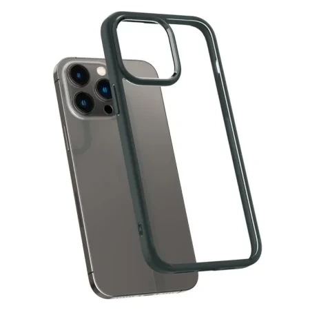 Case for Apple iPhone 14 Pro Max Spigen Ultra Hybrid - transparent with green frame (Abyss Green)