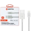 Griffin braided Lightning cable 1 m - silver