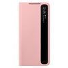 Etui na telefon Samsung Galaxy S21 Smart Clear View Cover -  różowe
